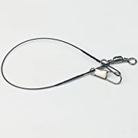 QPllRZZ 15-20-25-30cm Recubierto Trace Peces Alambre Leader Spinner Lucio Pesca Mar 10PCS (15cmGreen)